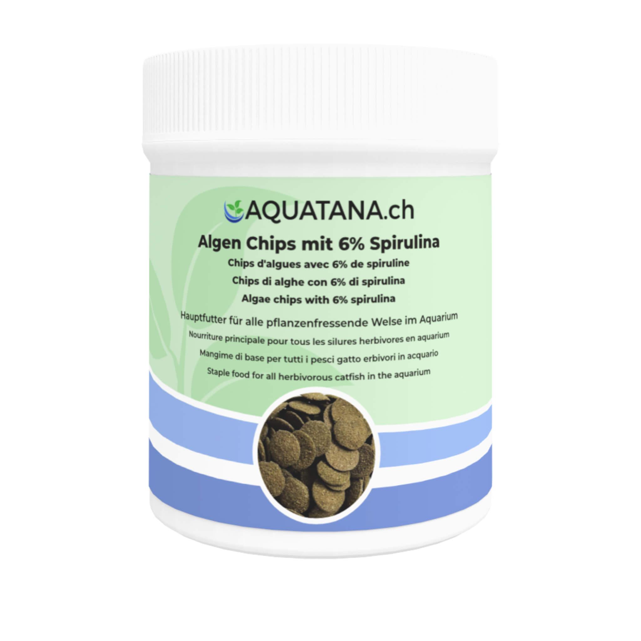 Algen Chips mit 6 Spirulina AQUATANA