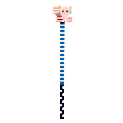 Axolotl Bleistift & Radiergummi Pink