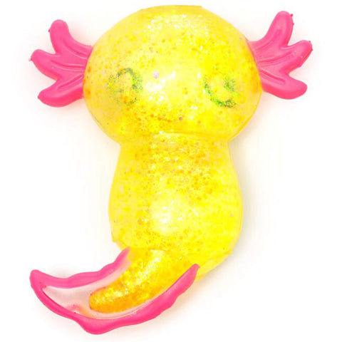Axolotl Stretchy Glitzer Gelb - Anti Stress