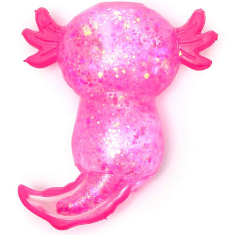 Axolotl Stretchy Glitzer Pink - Anti Stress