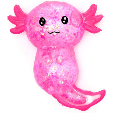 Axolotl Stretchy Glitzer Pink - Anti Stress