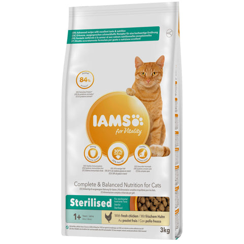 IAMS Katzenfutter for Vitality Adult Sterilised Chicken