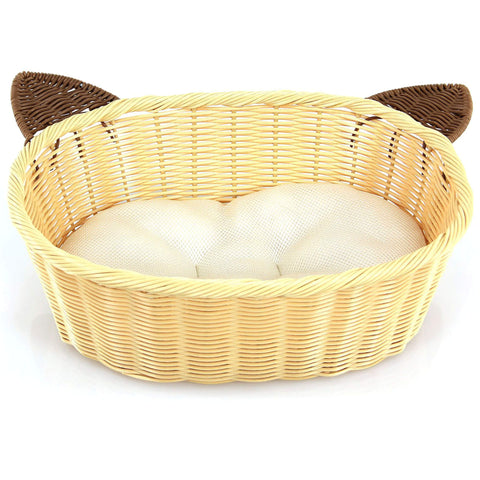 Katzenkorb Miau aus Kunstrattan