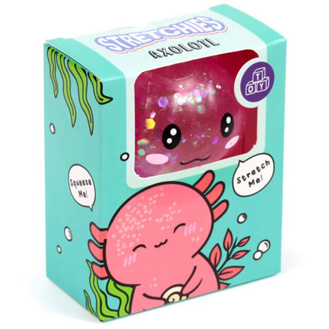 Axolotl Stretchy Glitzer Pink - Anti Stress