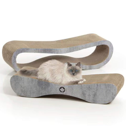 CanadianCat Katzen Kratzmöbel Set Orbit & Satellite Steingrau