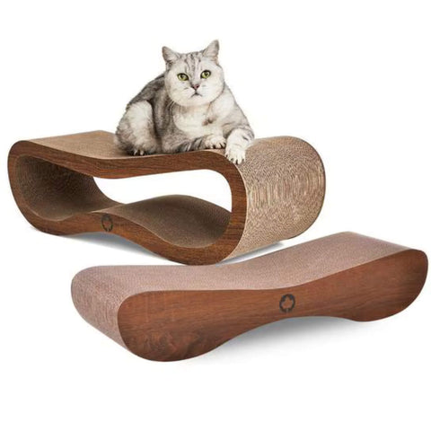 CanadianCat Katzen Kratzmöbel Set Orbit & Satellite Walnuss