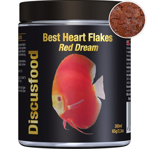 Discusfood Best Heart Flakes Red Dream