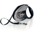 Flexi Glam Splash Crystal M Onyx-black Gurt Rolleine 5 m für Hunde bis 25 kg
