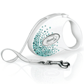 Flexi Glam Splash Ocean S Pearl-white Gurt Rolleine 3 m für Hunde bis 12 kg
