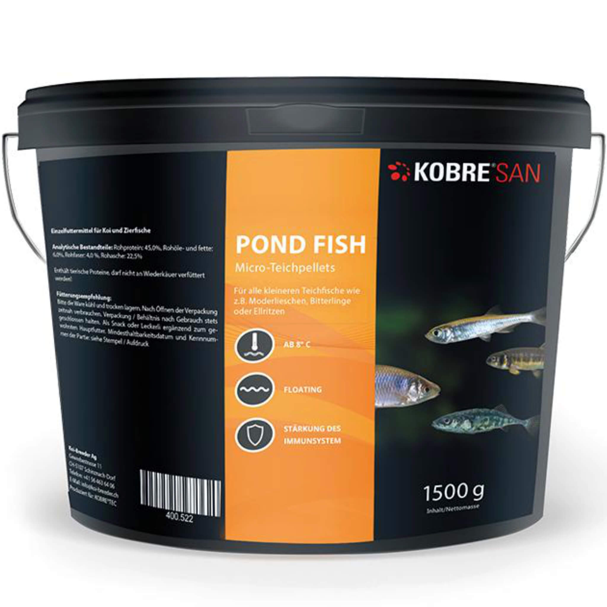 Kobre®San Fish food Pond Fish Micro pond pellets 1.5 mm
