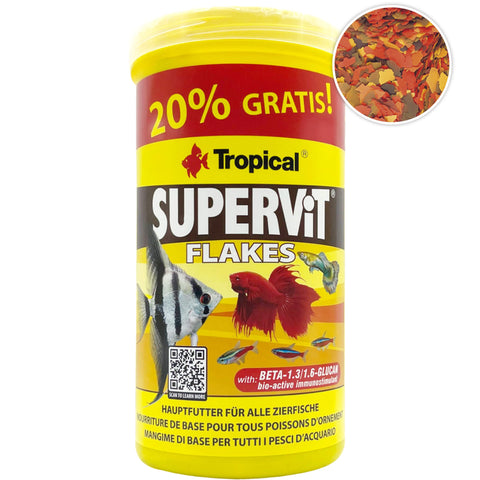 Tropical Supervit Flockenfutter 1.000 ml - Jubiläumsdose +20% gratis